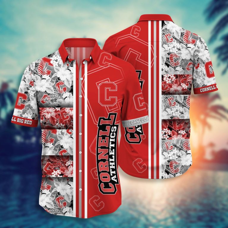 Cornell Big Red Hawaiian Aloha Shirts NCAA