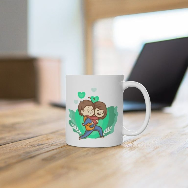 Couple Ceramic Mug For Valentines Cute Gift