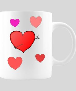 Couple In Love Hearts Mug Couple In Love Hearts Mug