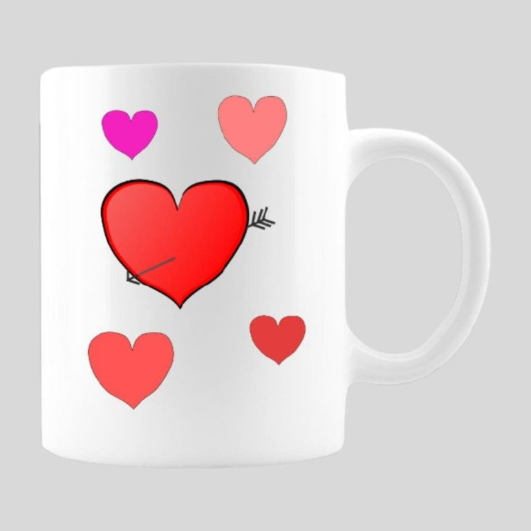 Couple In Love Hearts Mug