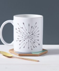 Couples Personalised Arrow Mug