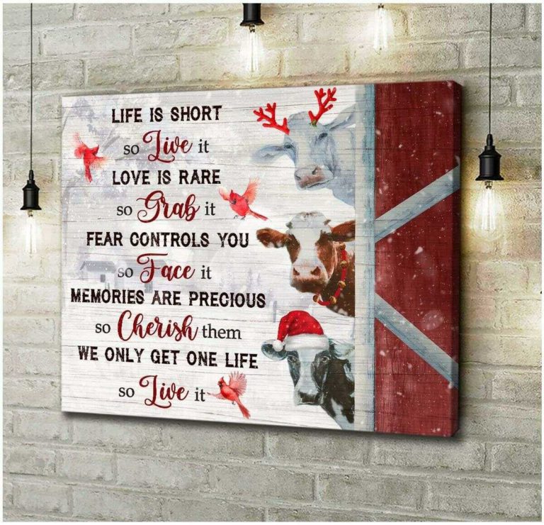 Cow Live It Wall Art Decor