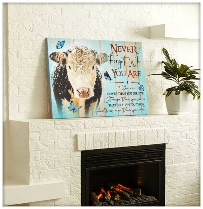 Cow Never Forget Who You Are Wall Art Decor