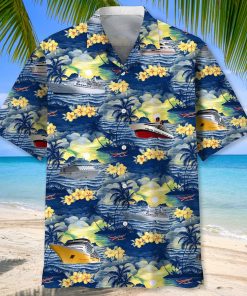 Cruise Beach Short Sleeve Casual Shirt, Aloha Shirt