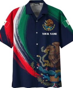 Customize Mexico Coat Of Arms Hawaiian Shirt