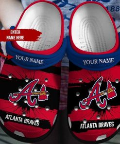 Customized Name Atlanta Braves Mlb Crocs Clog Shoes