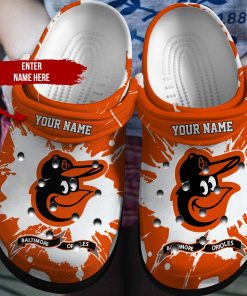 Customized Name Baltimore Orioles Mlb Crocs Clog Shoes