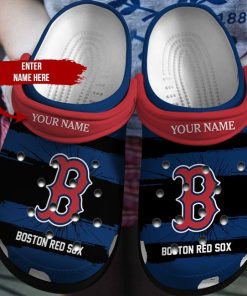 Customized Name Boston Red Sox Mlb Crocs Clog Shoes