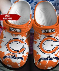 Customized Name Chicago Bear Ncaa Crocs Clog Shoes