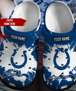 Customized Name Colts Nfl Crocs Clog Shoes