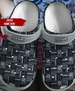 Customized Name Dallas Cowboys Nfl Crocs Clog Shoes
