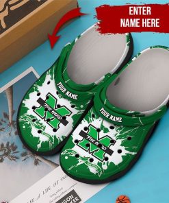 Personalized Marshall Thundering Herd Ncaa Crocs Clog Shoes