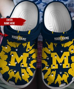 Personalized Michigan Wolverines Ncaa Crocs Clog Shoes