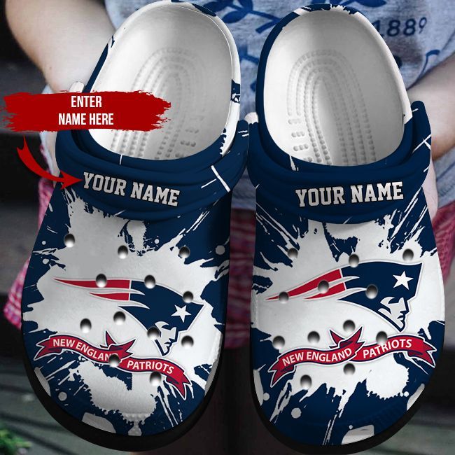 Personalized Patriots Ncaa Crocs Clog Shoes - RobinPlaceFabrics