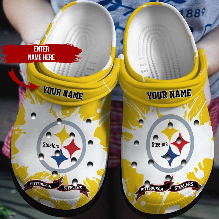 Personalized Pittsburgh Steelers Nfl - N7 Crocs Clog Shoes ...
