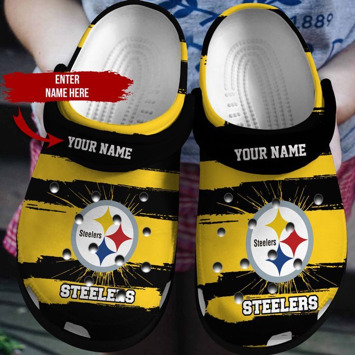 Personalized Pittsburgh Steelers Nfl - N8 Crocs Clog Shoes ...