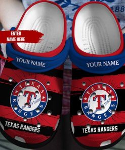 Personalized Rangers Mlb Crocs Clog Shoes