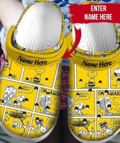 Customized Name Snoopy Crocs Clog Shoes