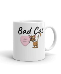 Cute Bad Cat Love You Valentine Ceramic Mug Cute Bad Cat Love You Valentine Ceramic Mug