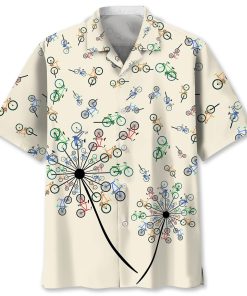 Cycling Dandelion Hawaiian Shirt