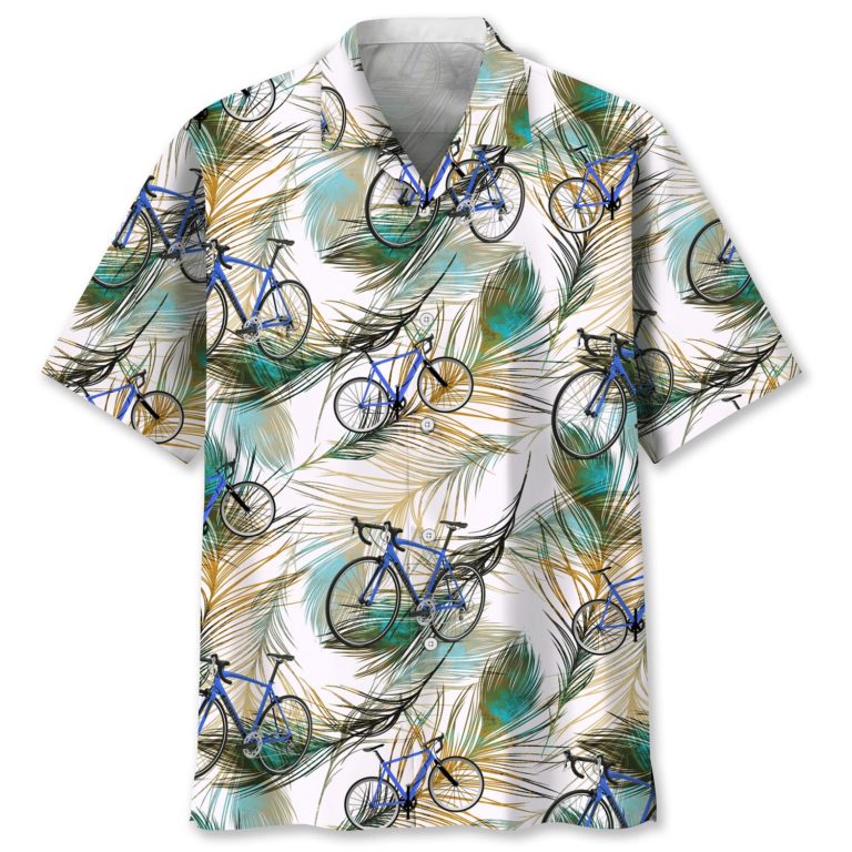 Cycling Feather Hawaiian Shirt