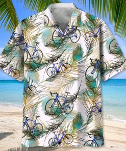 Cycling Feather Hawaiian Shirt