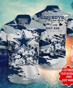 Dallas Cowboys – Custom Name Short Sleeve Button Down Hawaiian Shirt