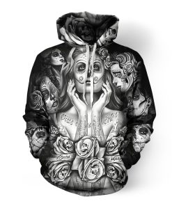 Day of The Dead Women 3D Hoodie Day of The Dead Women 3D Hoodie