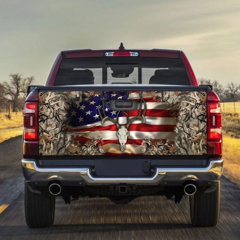 Deer American Truck Tailgate Decal Sticker Wrap