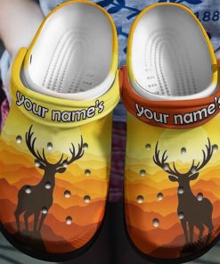 Deer On The Hillside Shoes – Deer Mountain Shoes Crocbland Clog Birthday Gifts For Man Woman- Crocs Shoes
