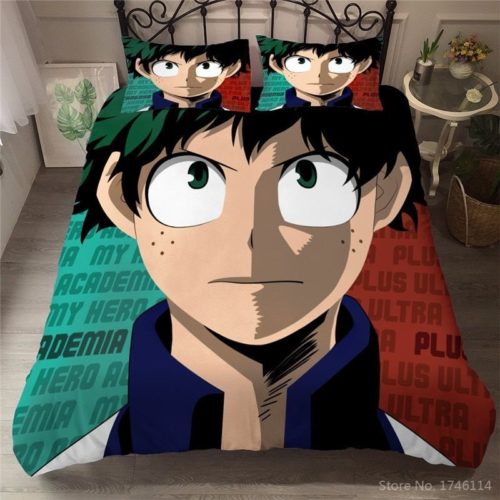 Deku Midoriya Izuku My Hero Academia Bed Set Retro Bedding