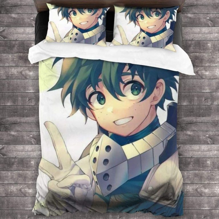 Deku My Hero Academia Anime Bed Set Cute Bedding