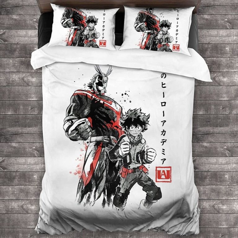 Deku x Al Might Two Heroes My Hero Academia Bedding Custom Anime Bed Set