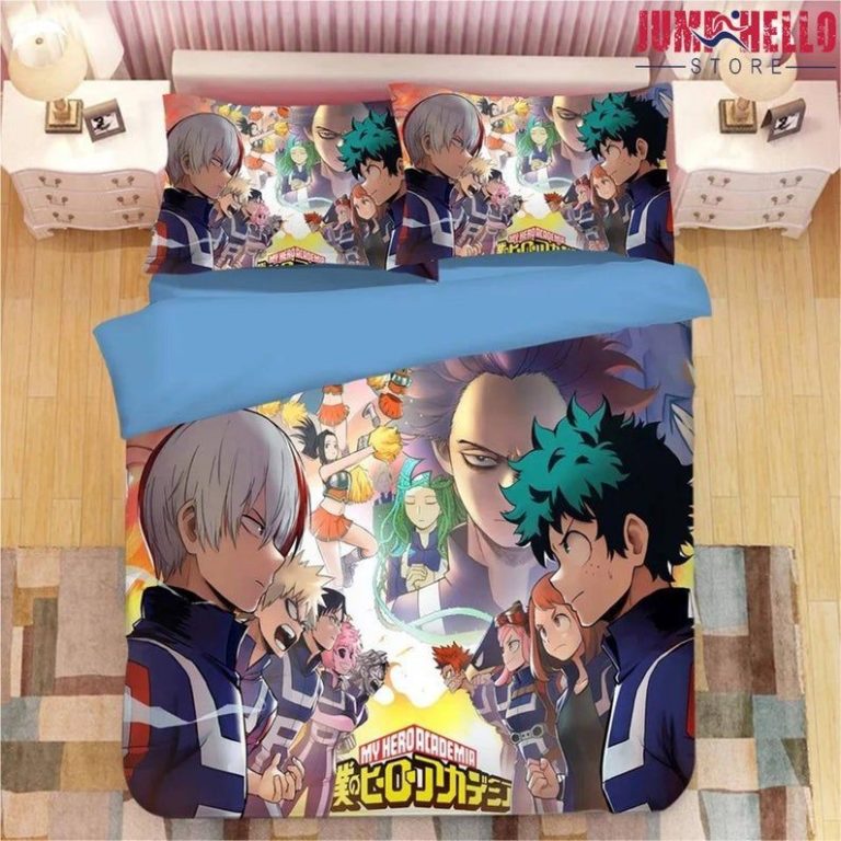 Deku x Todoroki My Hero Academia MHA Bedding Custom Anime Bed Set ...