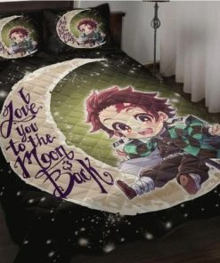 Demon Slayer Bed Set Cute Kamado Tanjirou Anime Bedding