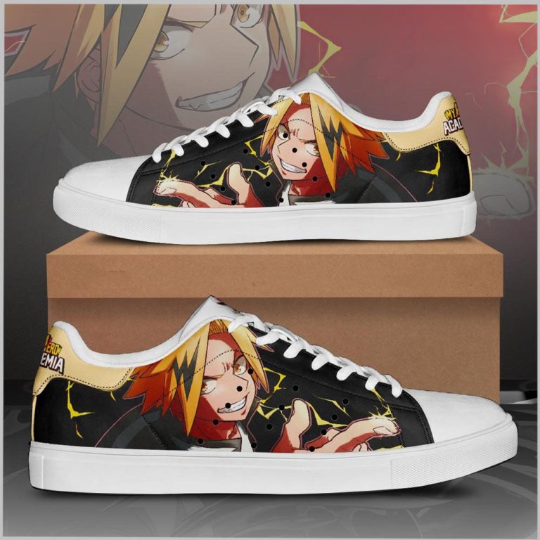 Denki Kaminari My Hero Academia Low top Leather Stan Smith Sneaker, Casual Shoes