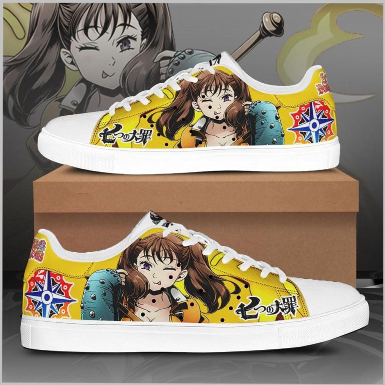 Diane The Seven Deadly Sins Low top Leather Stan Smith Shoes, Custom Sneaker