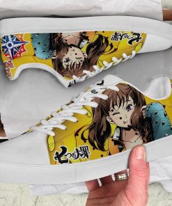 Diane The Seven Deadly Sins Low top Leather Stan Smith Shoes, Custom Sneaker