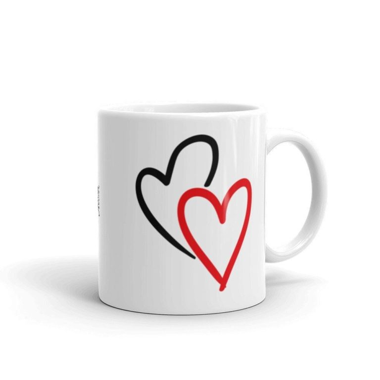 Double Heart Couple In Love Coffee Mug