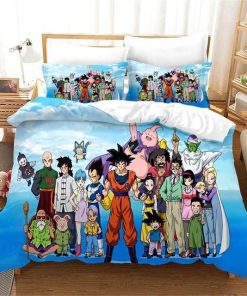 Dragon Ball Z Bed Set First Season Protagonists Anime Bedding
