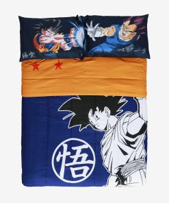 Dragon Ball Z Bed Set Goku and Vegeta Anime Bedding