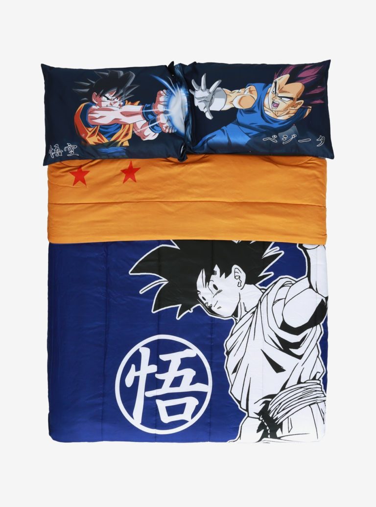 Dragon Ball Z Bed Set Goku and Vegeta Anime Bedding