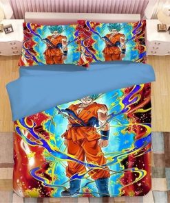 Dragon Ball Z Bed Set Resurrection F Powerful Son Goku Anime Bedding