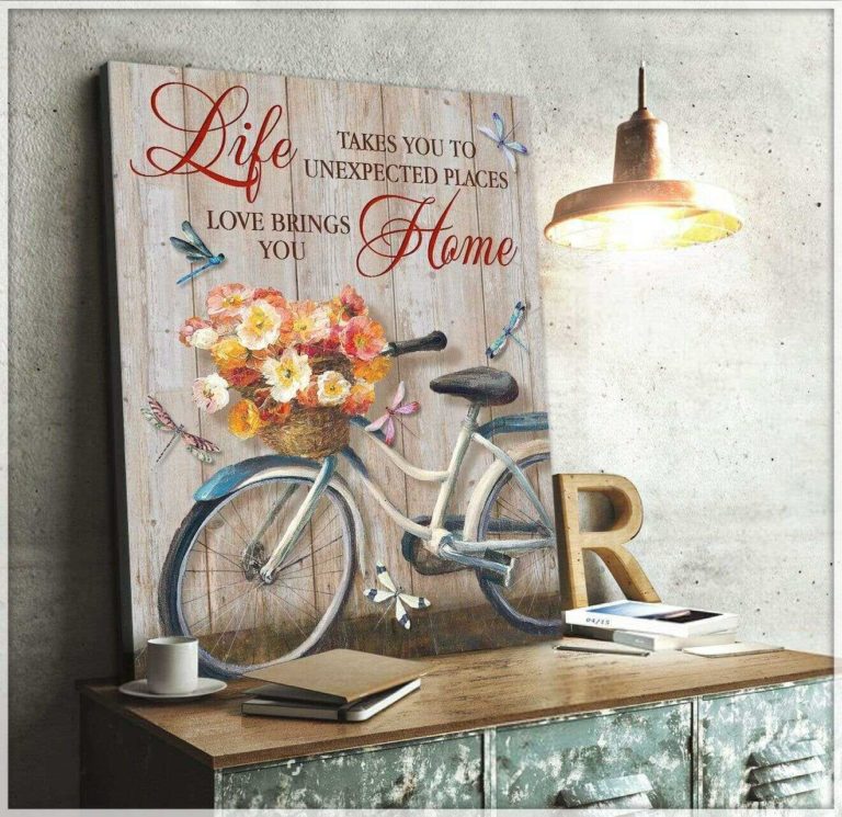 Dragonfly Home Wall Art Floral Decor