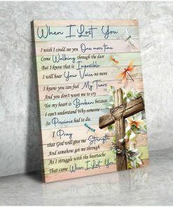 Dragonfly When I Lost You Wall Art Memorial Decor Dragonfly When I Lost You Wall Art Memorial Decor