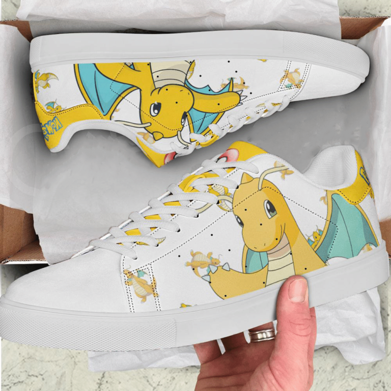 Dragonite Pokemon Low top Leather Stan Smith Shoes, Custom Sneaker