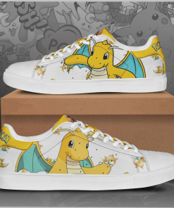 Dragonite Pokemon Low top Leather Stan Smith Shoes, Custom Sneaker