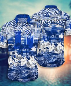 Duke Blue Devils Button Down Hawaiian Shirt