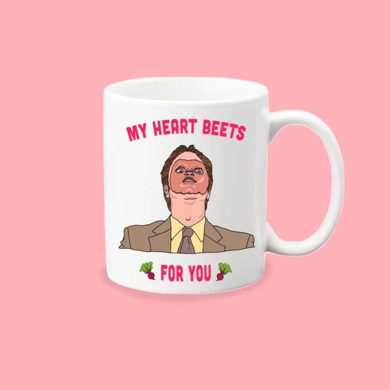 Dwight Schrute My Hearts Beets For You Ceramic Mug