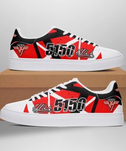 Eddie Van Hallen 51 50 Limited Low top Leather Stan Smith Shoes, Custom Sneaker